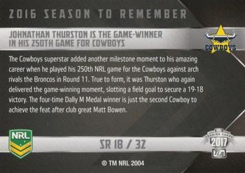 2017 ESP Traders - Season To Remember #SR18 Johnathan Thurston Back